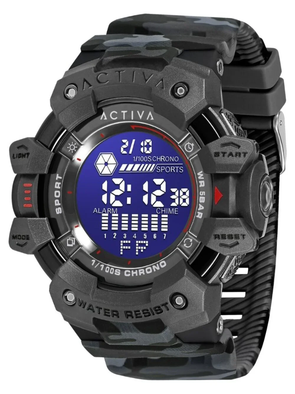 Activa Armour X Invicta Men's Digital Watch - 50mm. Camo Black (ACW8050MC-003) - Picture 1 of 5